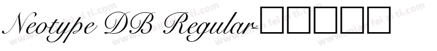 Neotype DB Regular字体转换